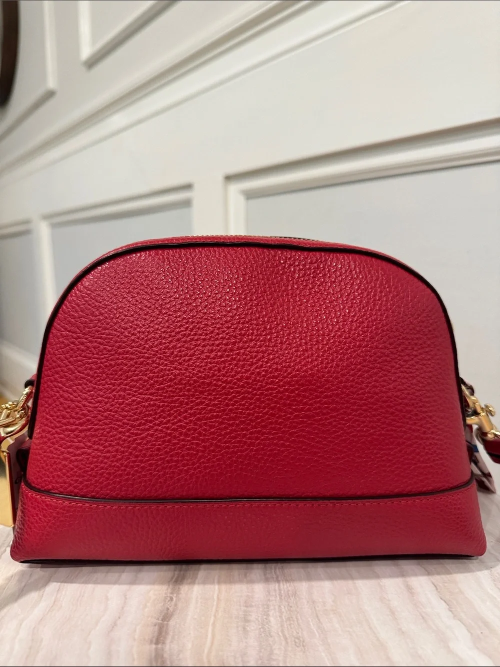 Coach Bag Dome Pebbled Leather Crossbody Bag NWT - Picture 9 of 17